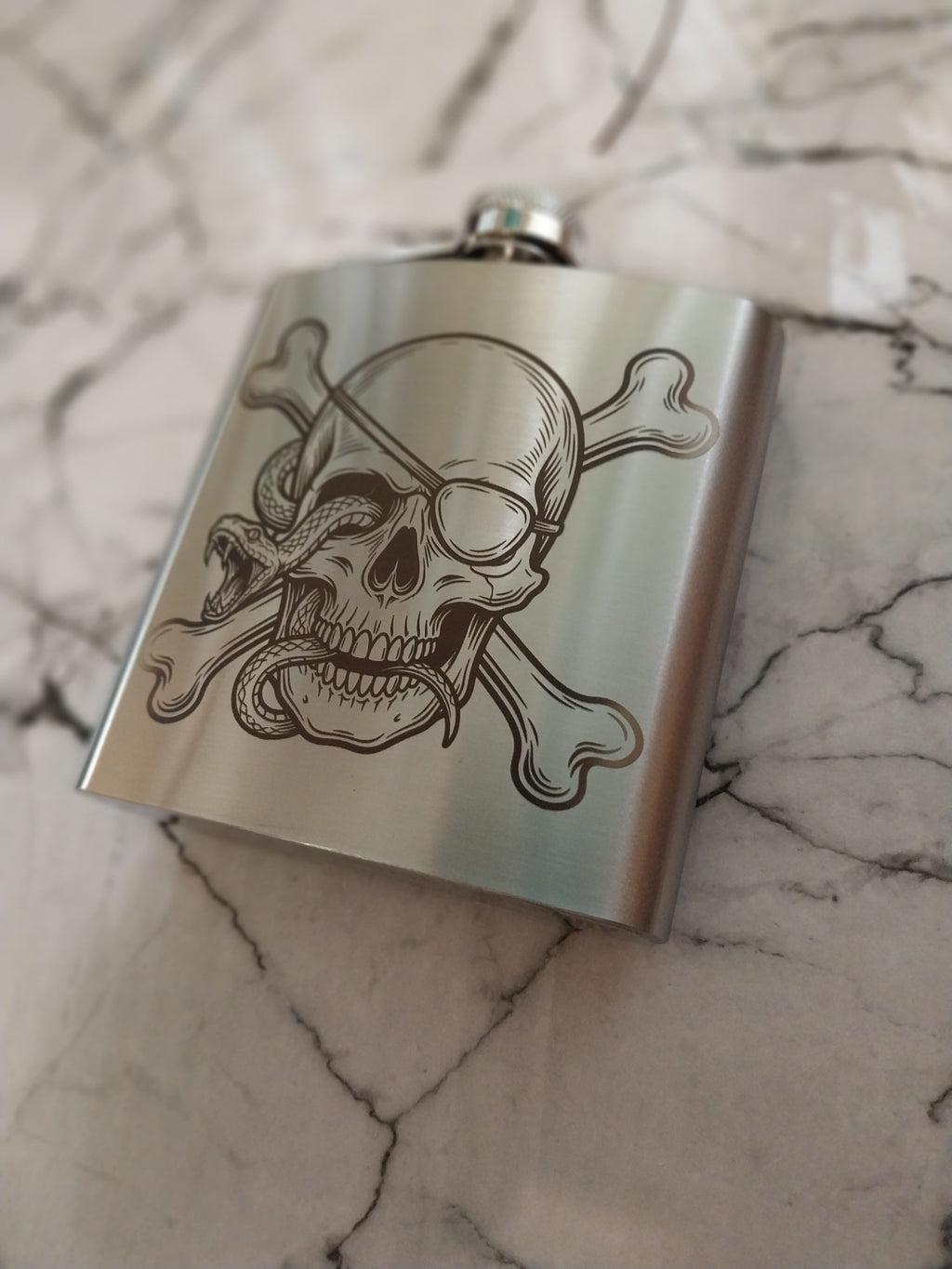 Skull & Snake Flask