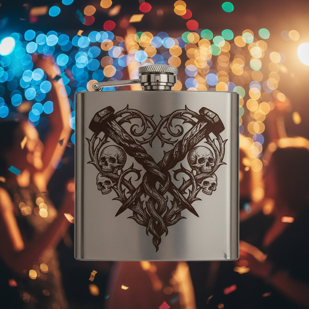 Thorny Love Flask