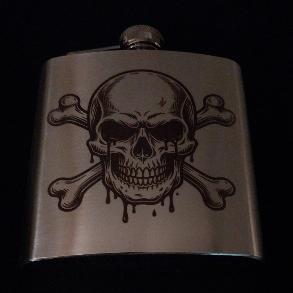 Bloody Skull & Bones Flask
