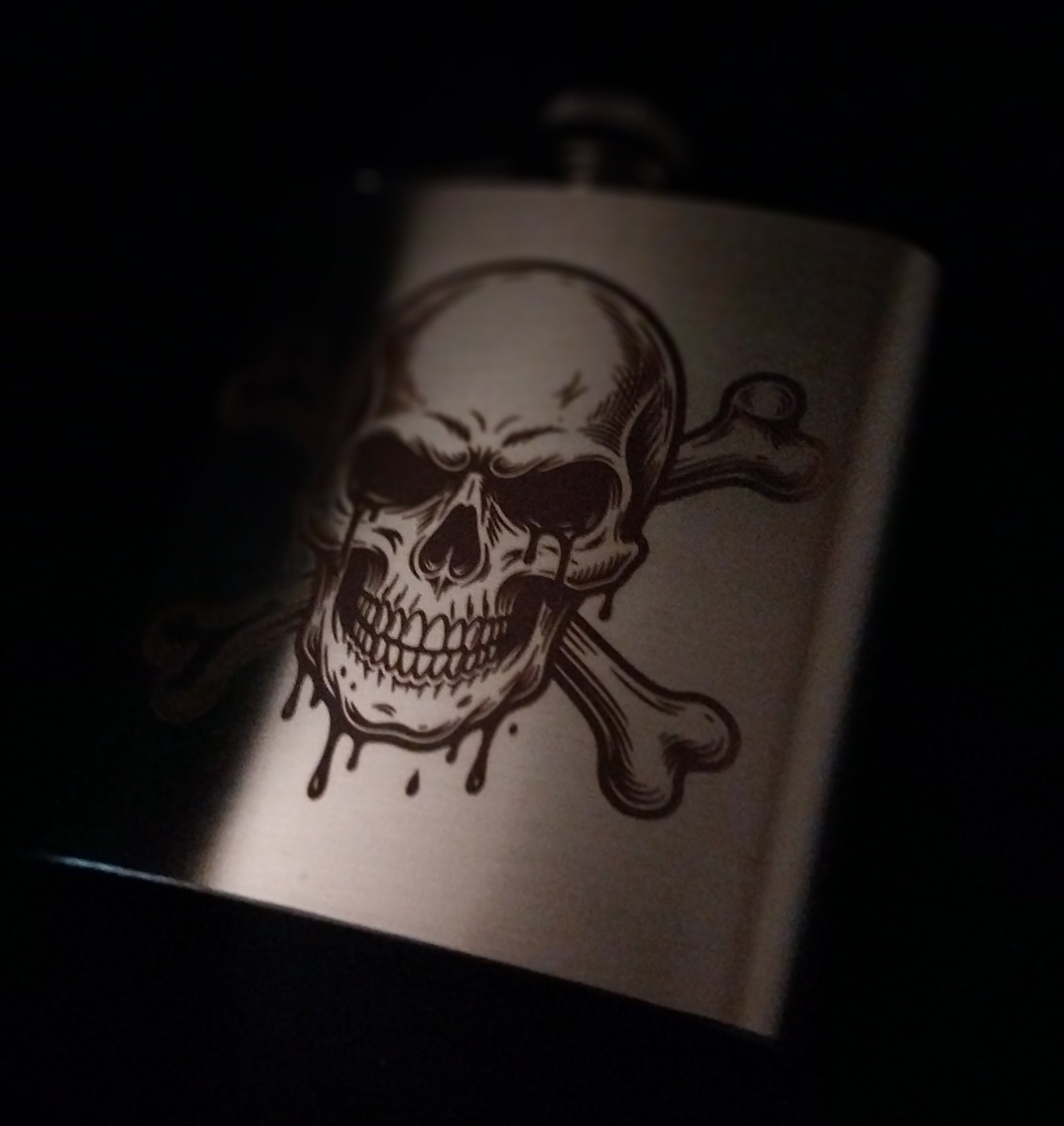 Bloody Skull & Bones Flask