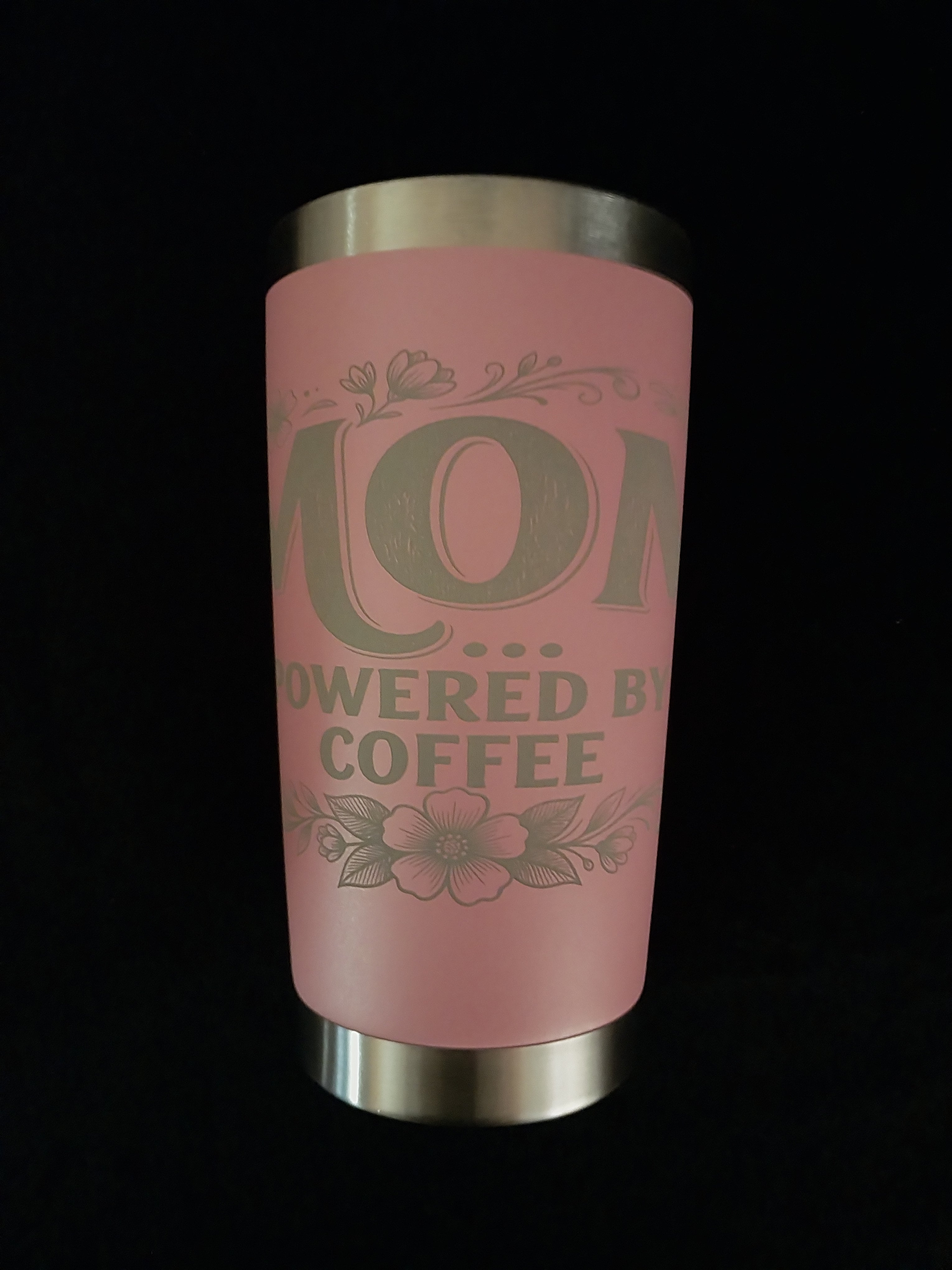 MOM Powered by Coffee Drink Tumbler
