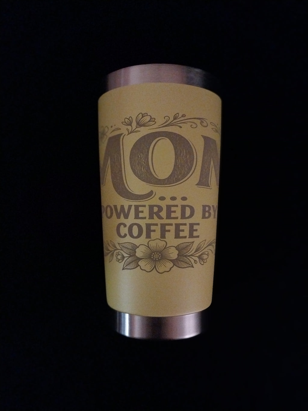 MOM Powered by Coffee Drink Tumbler