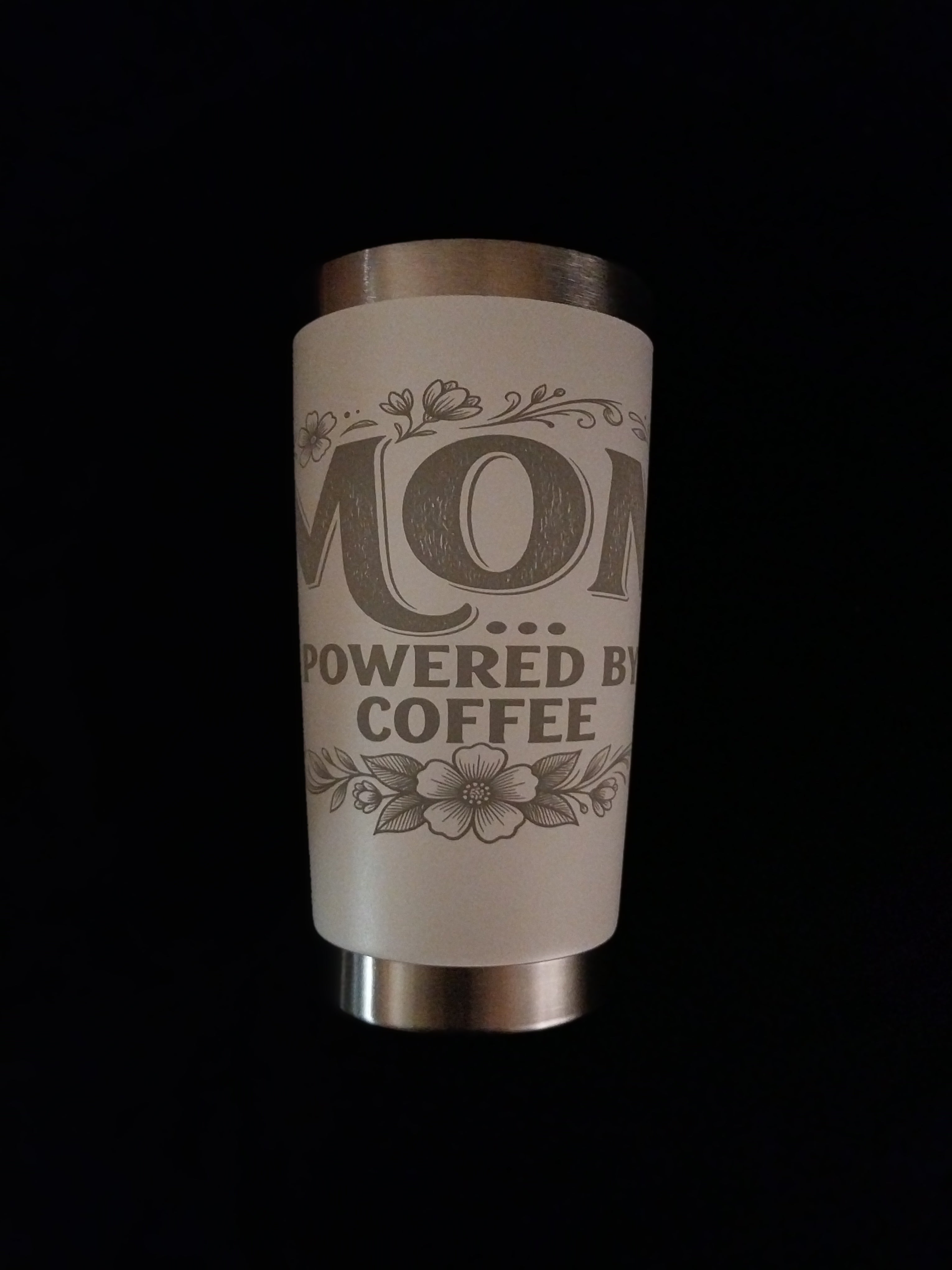 MOM Powered by Coffee Drink Tumbler
