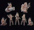 Bazooka Blonde 7 pack sticker set