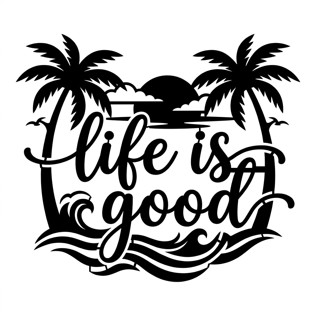 Life is Good Summer Women's Fitted T-Shirt